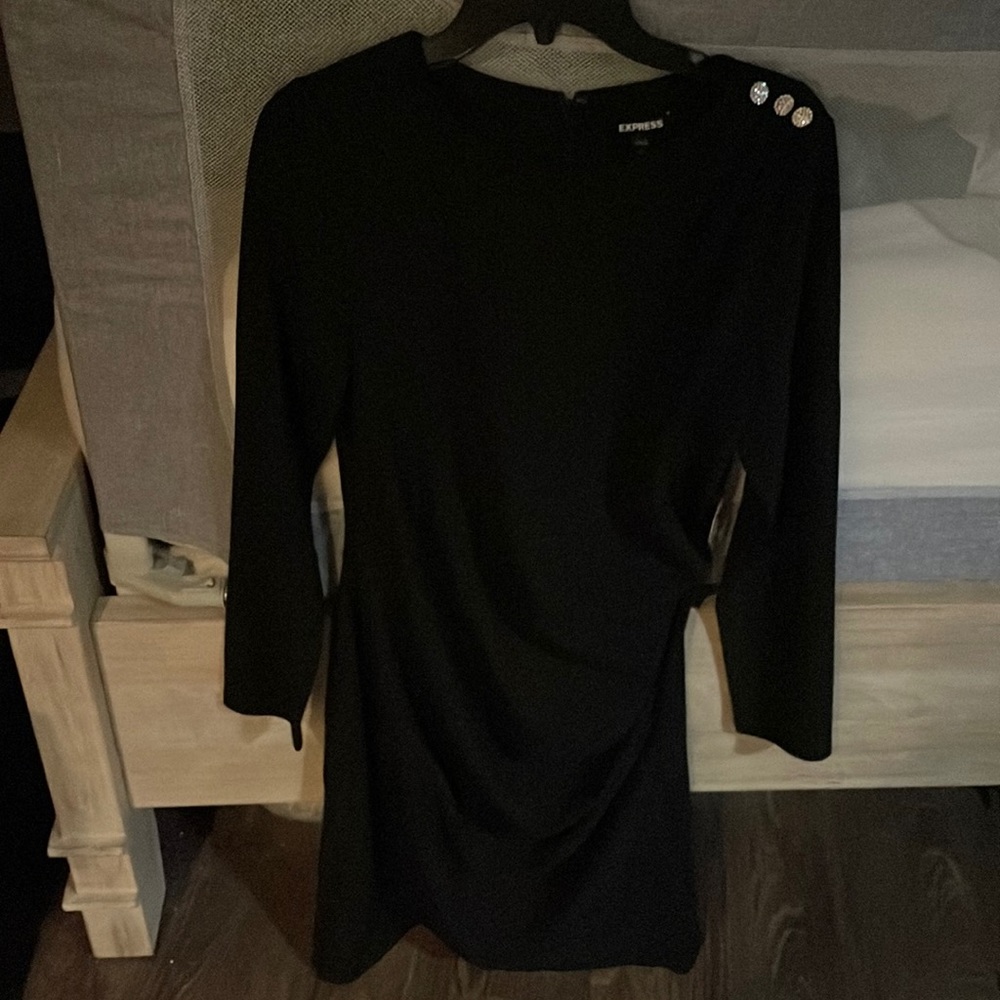 Express dress black with sparkly detail